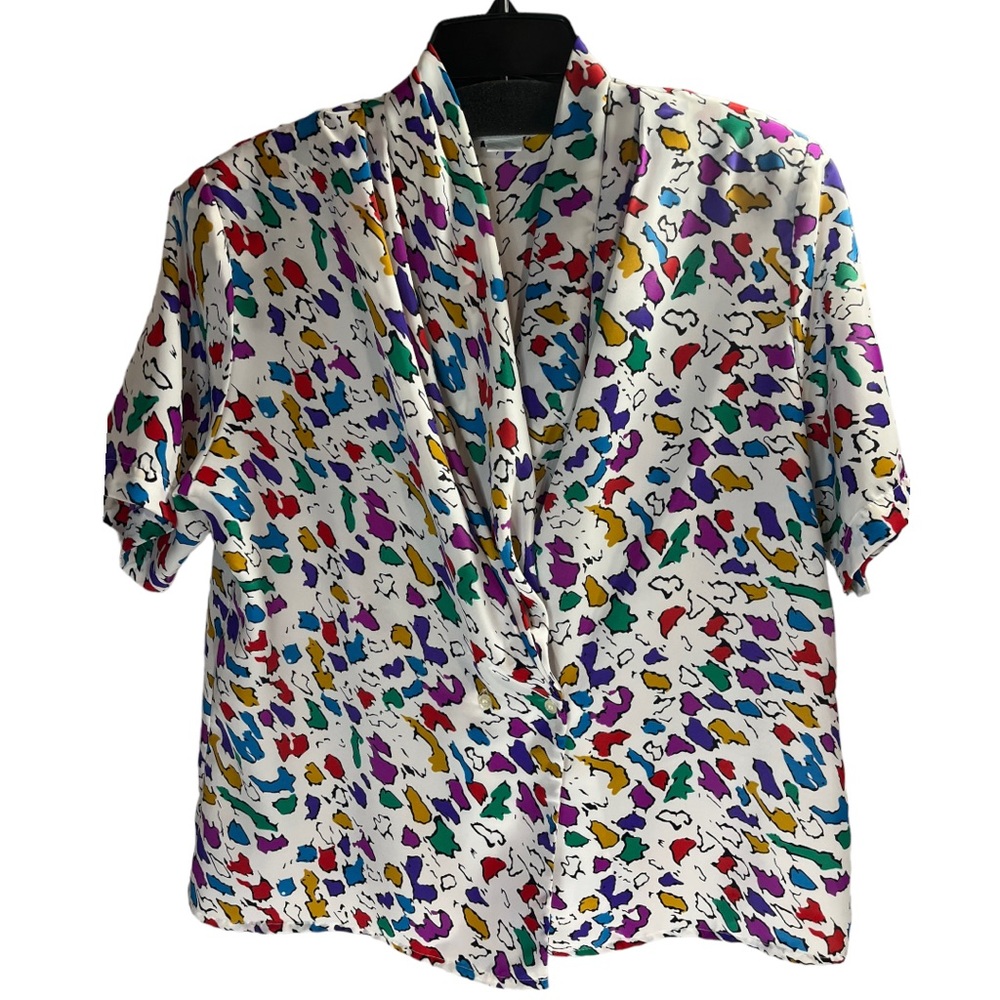 Vintage 80’s Impressions of California Colorful Blouse